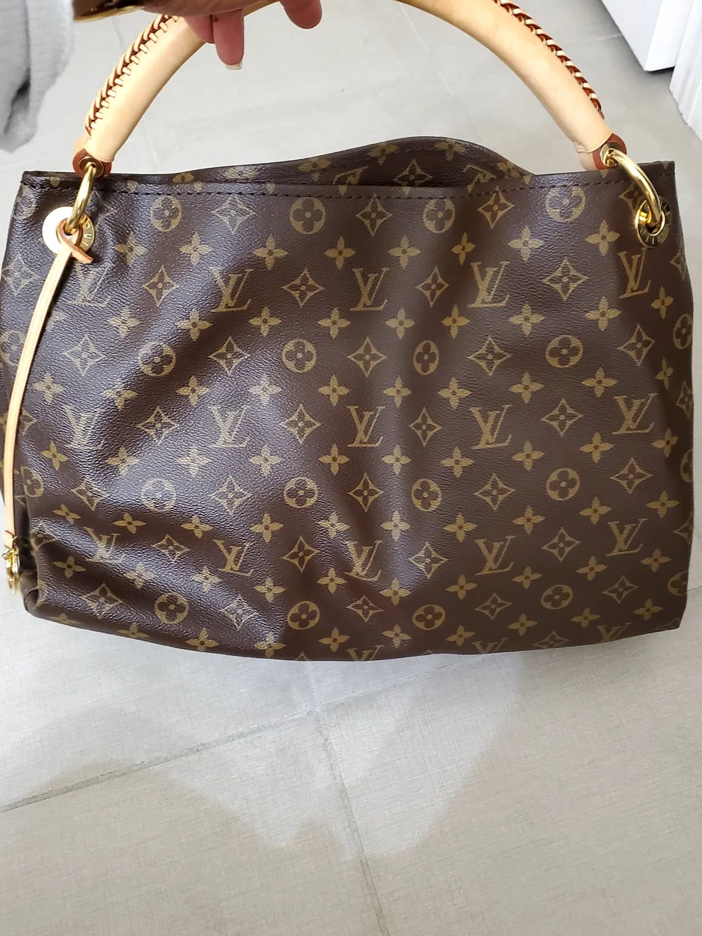 Louis Vuitton Monogram Canvas Tote with Natural Vachetta Trim